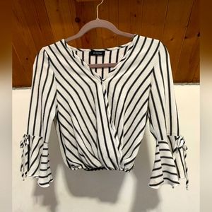 Eclipse Flare Sleeve Crossover Blouse size XS